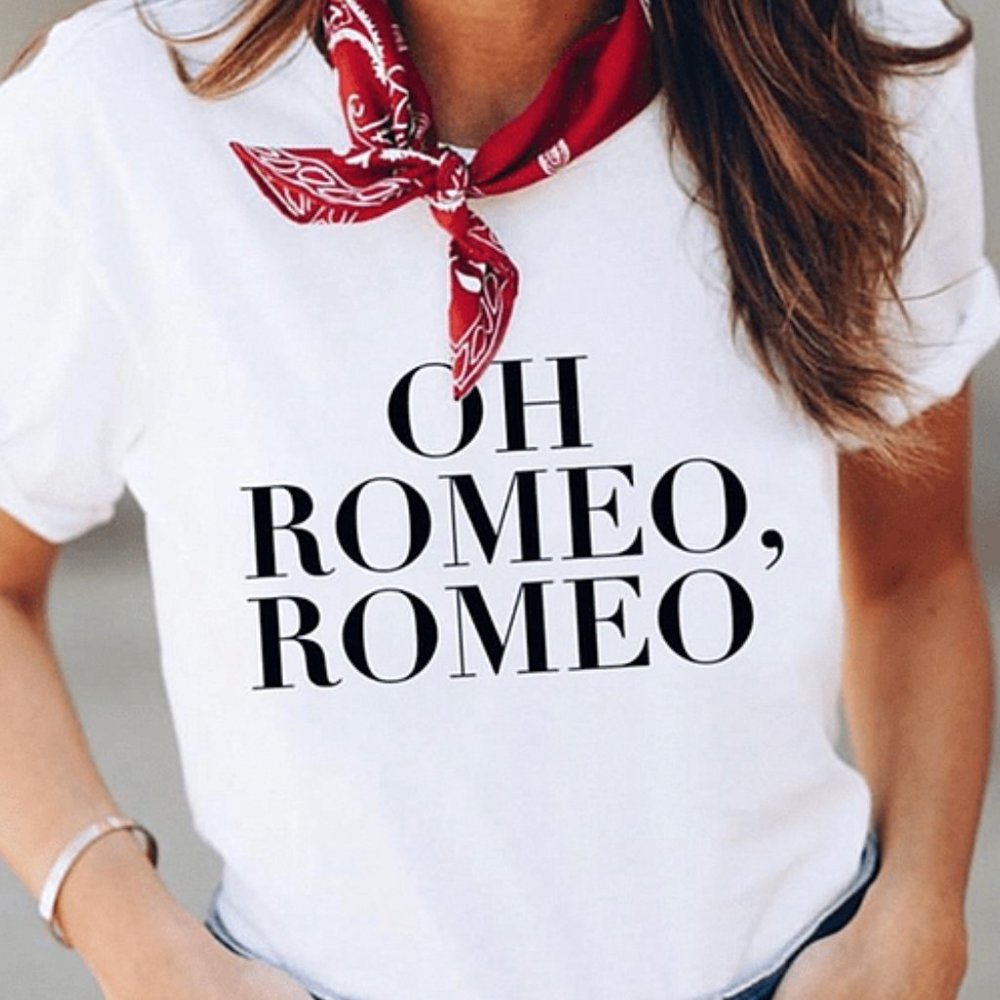 👱🏼‍♂️”Oh Romeo, Romeo” Tee - Women/Teenager - BNWT T-shirt